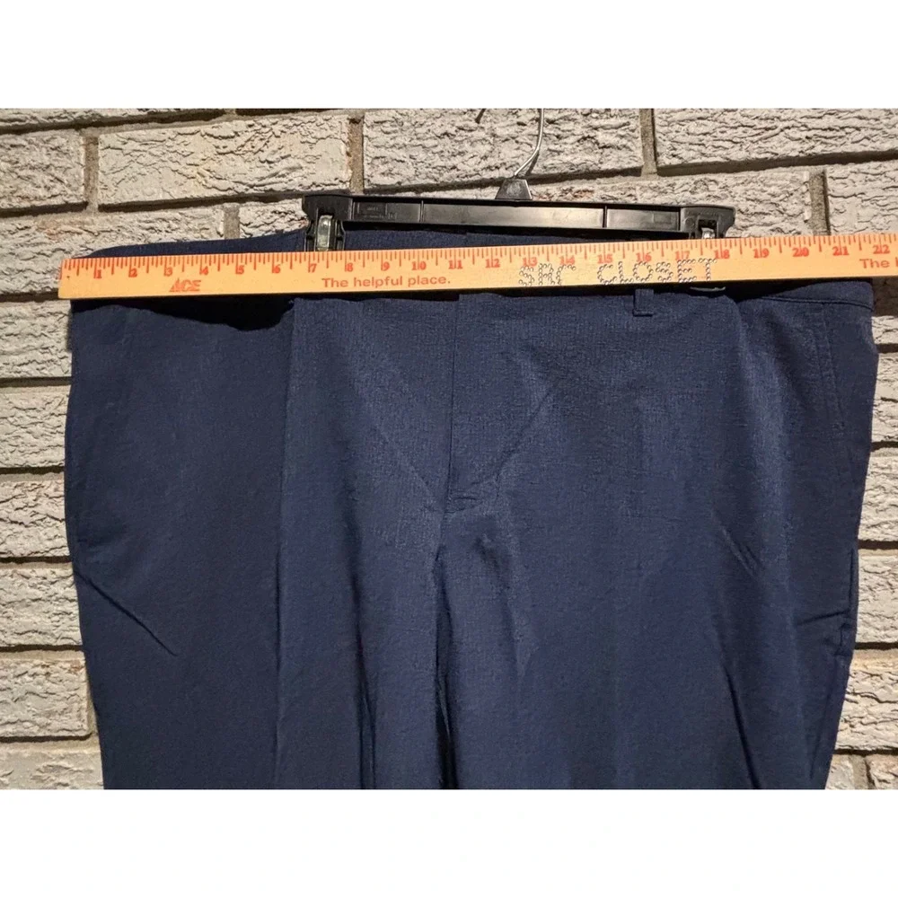 Adidas Mens Golf Shorts Navy Blue Performance Textured Flat Front Size 44